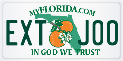 FL license plate EXTJ00