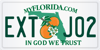 FL license plate EXTJ02