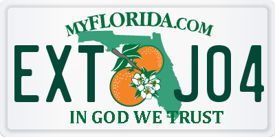 FL license plate EXTJ04