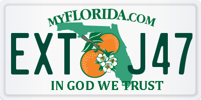 FL license plate EXTJ47