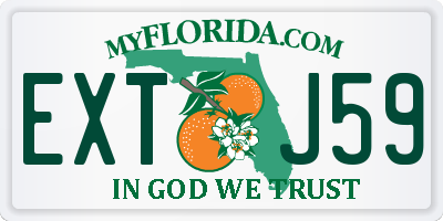FL license plate EXTJ59