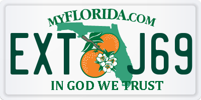 FL license plate EXTJ69
