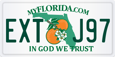 FL license plate EXTJ97