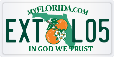 FL license plate EXTL05