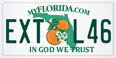 FL license plate EXTL46