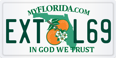 FL license plate EXTL69