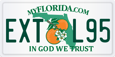 FL license plate EXTL95