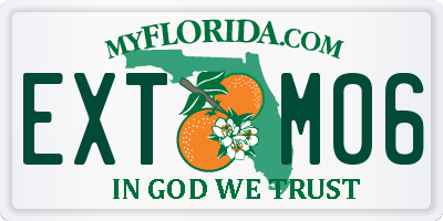 FL license plate EXTM06