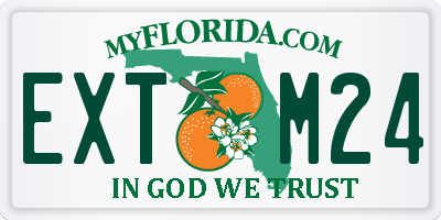FL license plate EXTM24