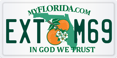 FL license plate EXTM69