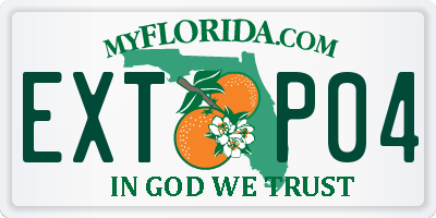 FL license plate EXTP04