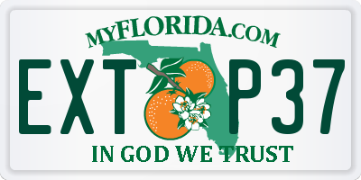 FL license plate EXTP37