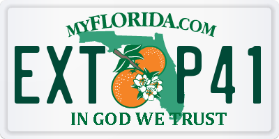 FL license plate EXTP41