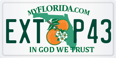 FL license plate EXTP43