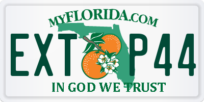 FL license plate EXTP44