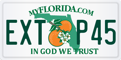 FL license plate EXTP45