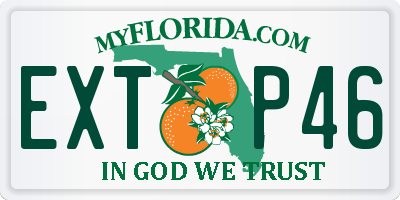 FL license plate EXTP46