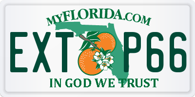 FL license plate EXTP66