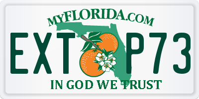 FL license plate EXTP73