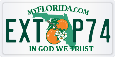 FL license plate EXTP74