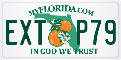 FL license plate EXTP79