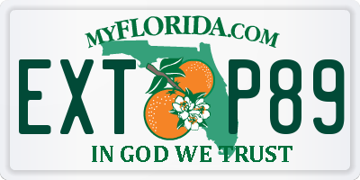 FL license plate EXTP89