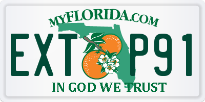FL license plate EXTP91