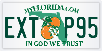 FL license plate EXTP95
