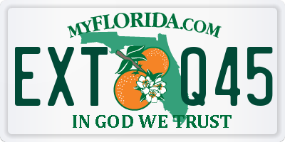 FL license plate EXTQ45