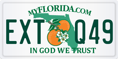 FL license plate EXTQ49