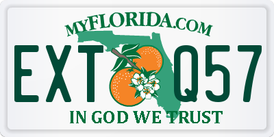 FL license plate EXTQ57