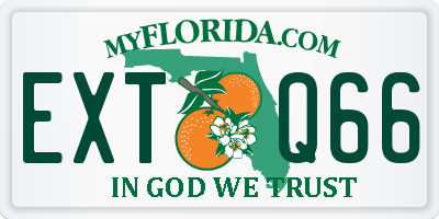 FL license plate EXTQ66