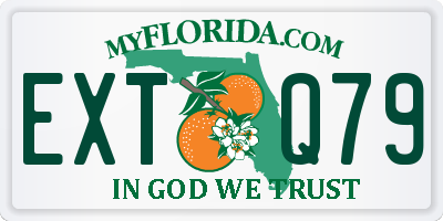 FL license plate EXTQ79