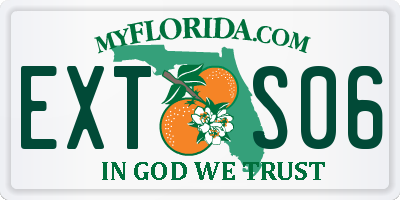 FL license plate EXTS06