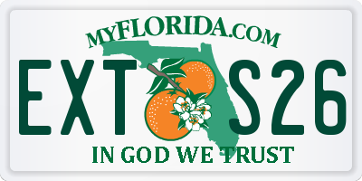 FL license plate EXTS26