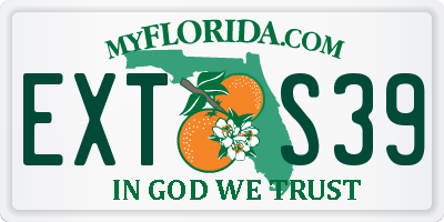 FL license plate EXTS39