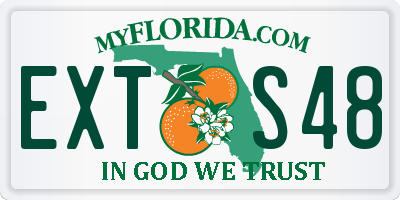 FL license plate EXTS48