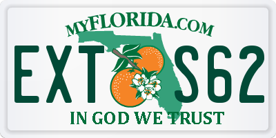 FL license plate EXTS62