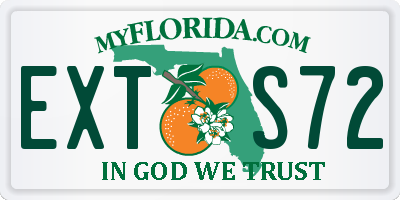 FL license plate EXTS72