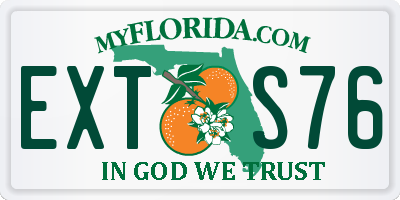FL license plate EXTS76