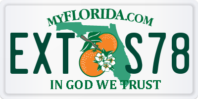 FL license plate EXTS78