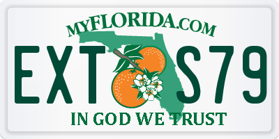 FL license plate EXTS79