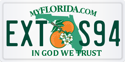 FL license plate EXTS94