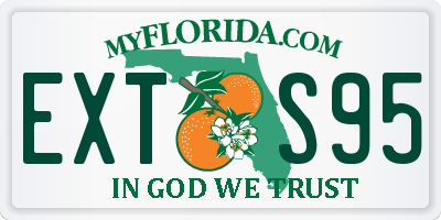 FL license plate EXTS95