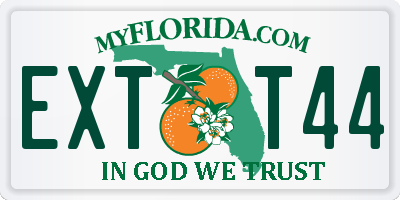 FL license plate EXTT44