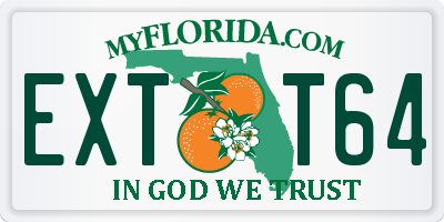 FL license plate EXTT64