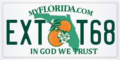 FL license plate EXTT68