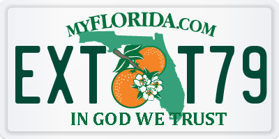 FL license plate EXTT79