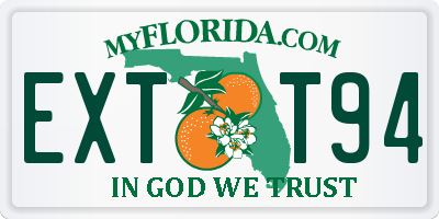FL license plate EXTT94