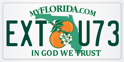 FL license plate EXTU73